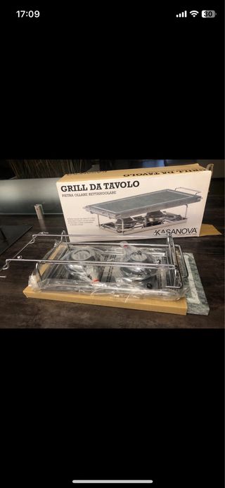 Grill da tavolo in pietra
