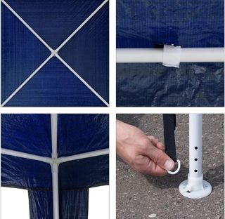 Carpa  3x3 azul, impermeable