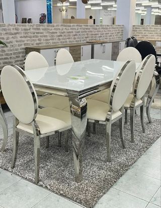 MESA COMEDOR DE LUJO NUEVAS - SILLAS EN OFERTA  