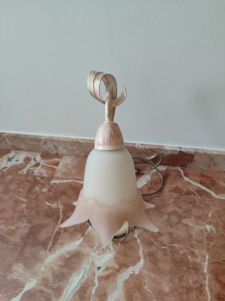 Conjunto lampara techo y mesita