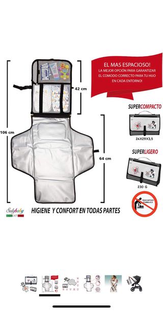 Cambiador portatil de pañales