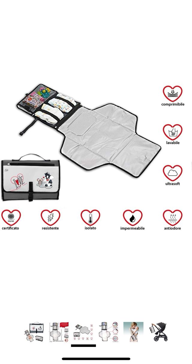 Cambiador portatil de pañales 