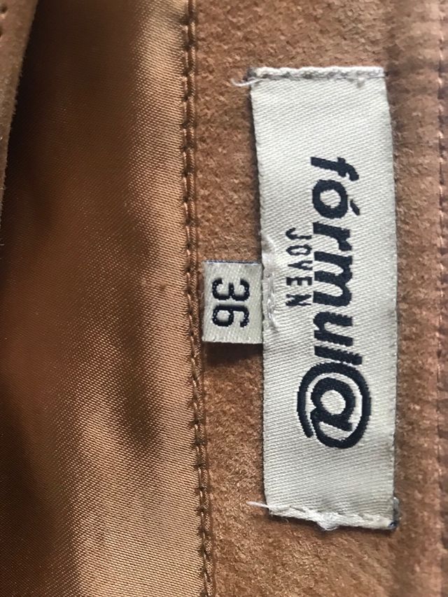 Minifalda de ante. fórmula joven