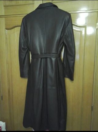 Abrigo mujer de cuero