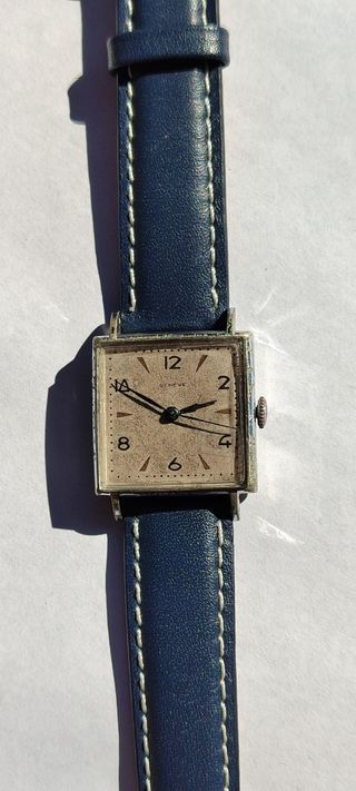 RELOJ UNIVERSAL GENEVE ART DECO AÑOS 40