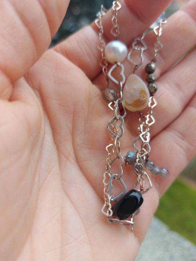 Girocollo argento e pietre 