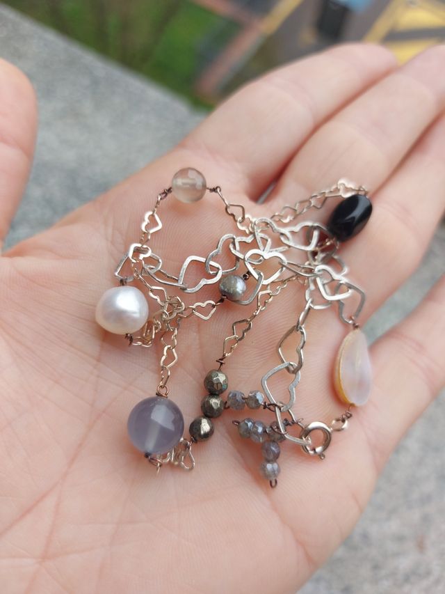 Girocollo argento e pietre 