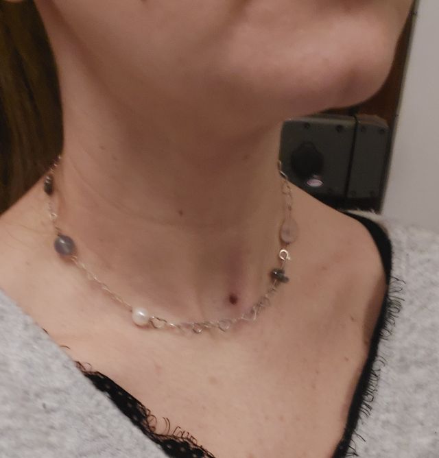 Girocollo argento e pietre 
