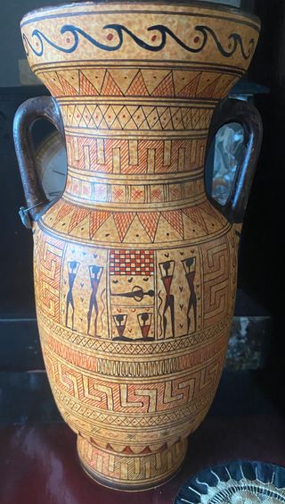 Reproducción vaso de cerámica griega