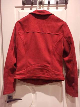 Chaqueta biker roja 
