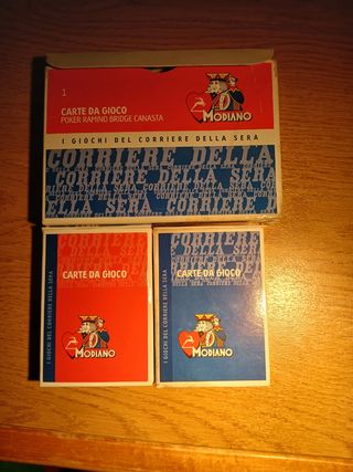 Carte da ramino e poker Modiano