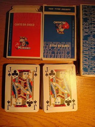 Carte da ramino e poker Modiano