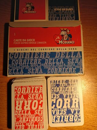 Carte da ramino e poker Modiano