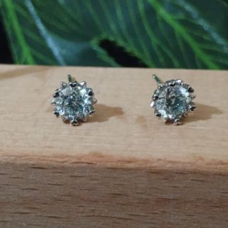 pendientes de plata moissanita