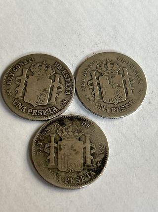 Lote de monedas de plata de España