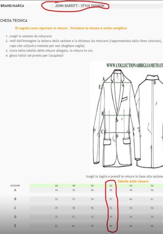 Giacca abito John Barritt