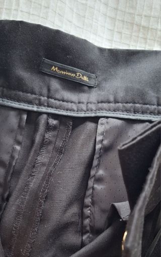 Falda midi negra Massimo Dutti