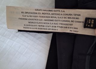 Falda midi negra Massimo Dutti