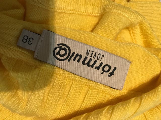 Jersey cuello cisne, sin mangas