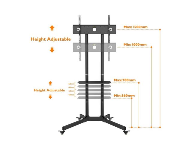 Soporte TV Stand con ruedas