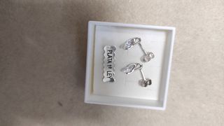 Pendientes plata y circonita