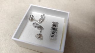 Pendientes plata y circonita