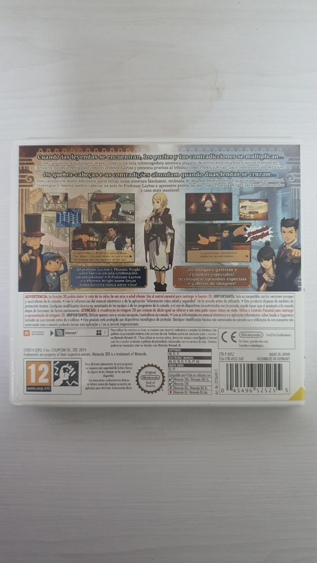 El Profesor Layton vs Phoenix Wright 3DS