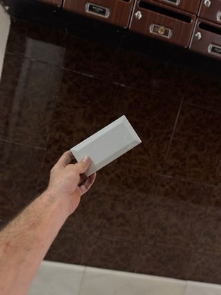 Azulejo cerámico blanco