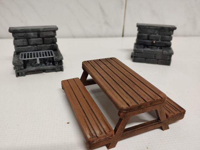 Decoración Scalextric-slot, pícnic