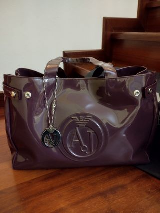 Tote bag by Armani jeans colore vino