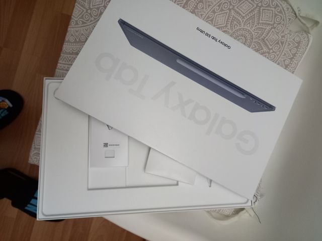 Caja vacía sansung tablet
