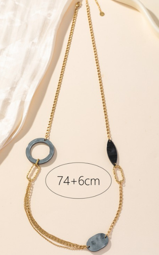 Collana lunga in acciaio inossidabile