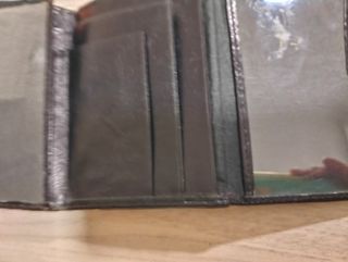 Cartera billetera de piel marrón