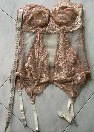 Corsetto in pizzo con giarrettiere tg I VB