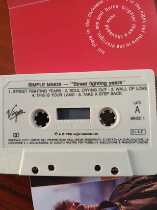 Musicassetta Simple Minds