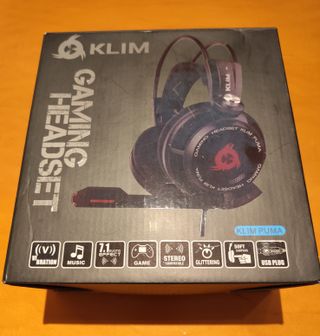 Auriculares Gaming USB KLIM PUMA White (Audio 7.1)