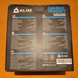 Auriculares Gaming USB KLIM PUMA White (Audio 7.1)