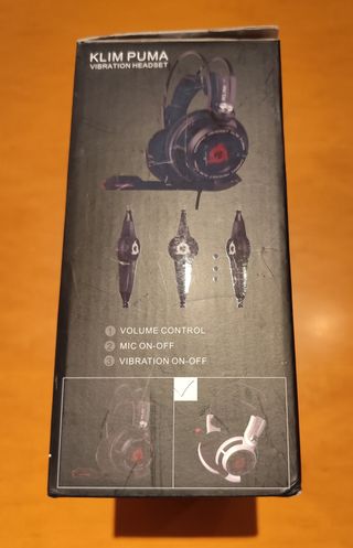 Auriculares Gaming USB KLIM PUMA White (Audio 7.1)