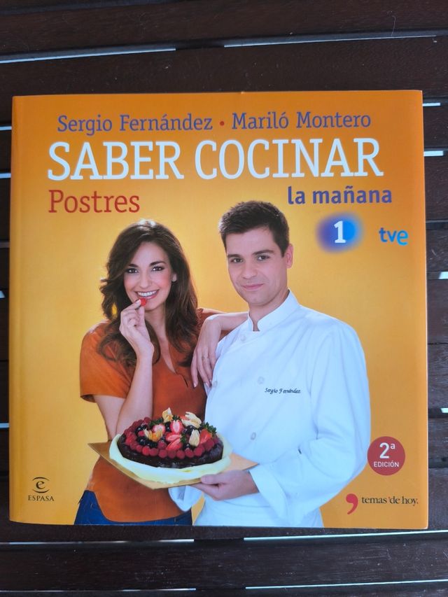 Libro cocina postres. TVE. Nuevo.