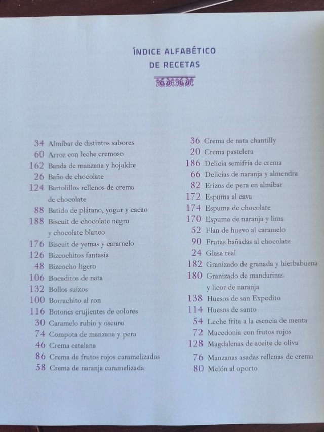 Libro cocina postres. TVE. Nuevo.