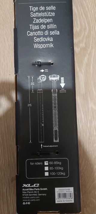 Tija con suspensión 31.6