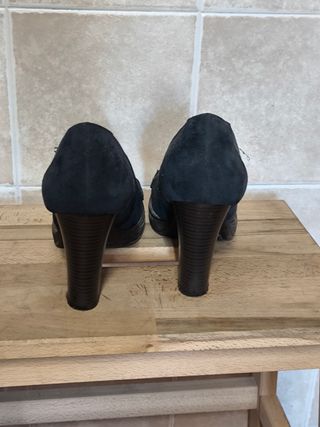 Zapatos de ante azules