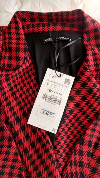 Vestido Mono ZARA Pata de Gallo