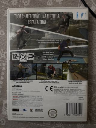 JUEGO DE LA WII TONY HAWKS