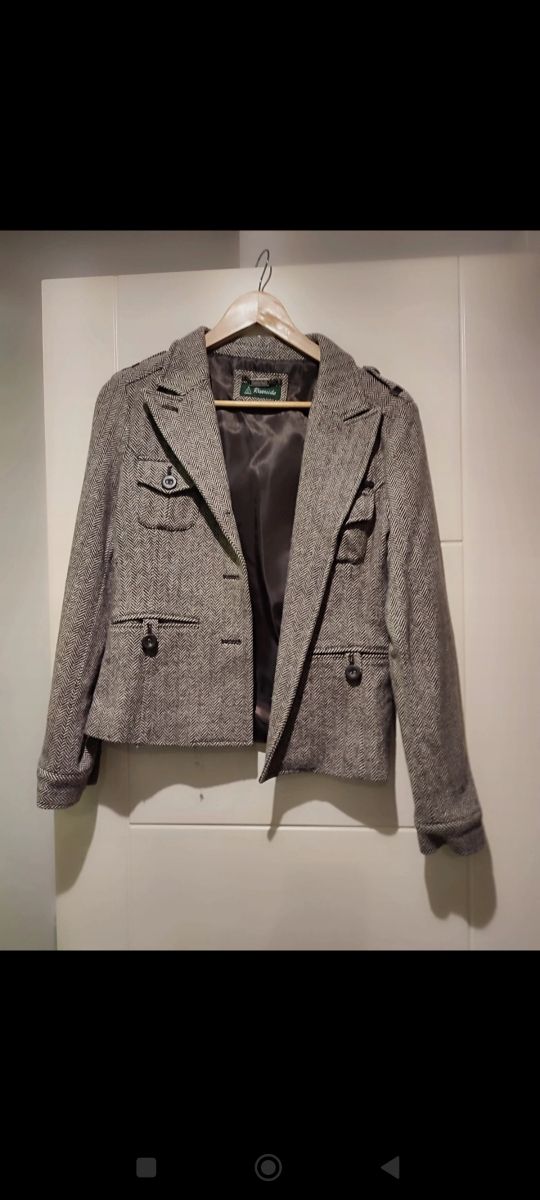 Chaqueta marrón lana mujer Riverside