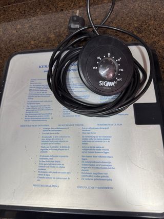 Placa de ceramica para calentar cama de agua