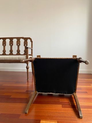 Banco tresillo y butaca de estilo cast