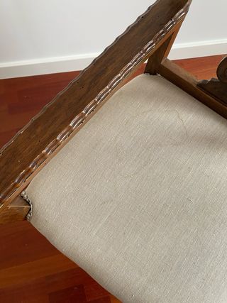 Banco tresillo y butaca de estilo cast