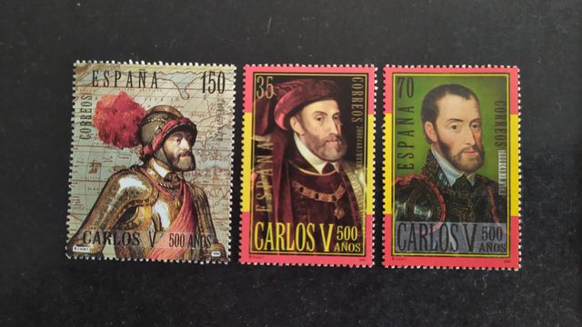 Sellos de ESPAÑA año 2000. Series a facial.