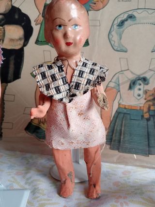 Lote de Muñecas Cartón Piedra 